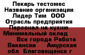 Пекарь-тестомес › Название организации ­ Лидер Тим, ООО › Отрасль предприятия ­ Персонал на кухню › Минимальный оклад ­ 25 000 - Все города Работа » Вакансии   . Амурская обл.,Благовещенск г.